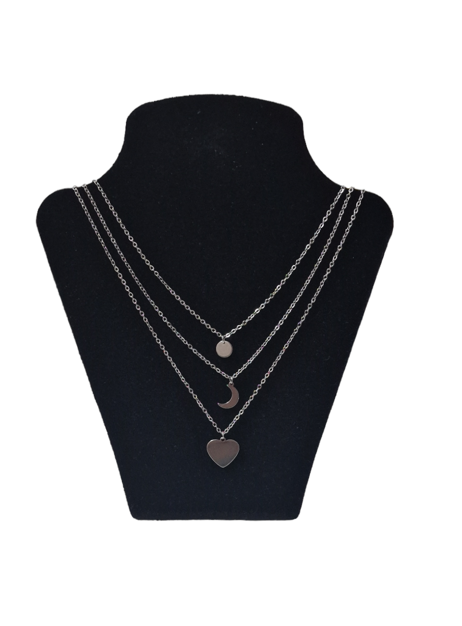 COLLANA MULTIFILO CUORE