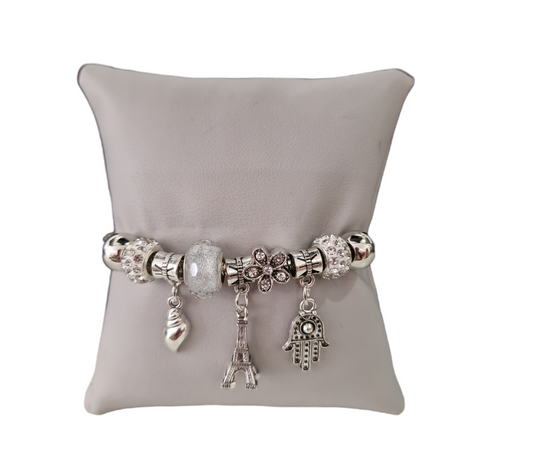 BRACCIALE BIANCO CHARM