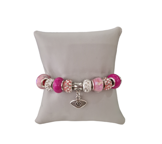 BRACCIALE FUCSIA CHARM